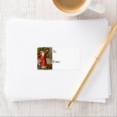 Santa Ringing Bells  Gift Label (Insitu)