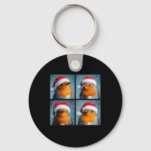 Santa Robin Redbreast Winter Vogelfotografie Chris Sleutelhanger