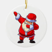 Santa Rock Keramisch Ornament (Voorkant)