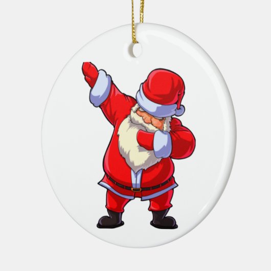 Santa Rock Keramisch Ornament (Links)
