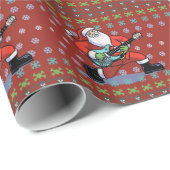 Santa Rock Ugly Cadeaupapier (Rol Hoek)