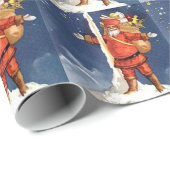 Santa Rocket Cadeaupapier (Rol Hoek)