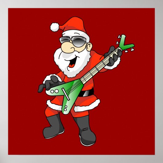 Santa Rocks Poster (Voorkant)