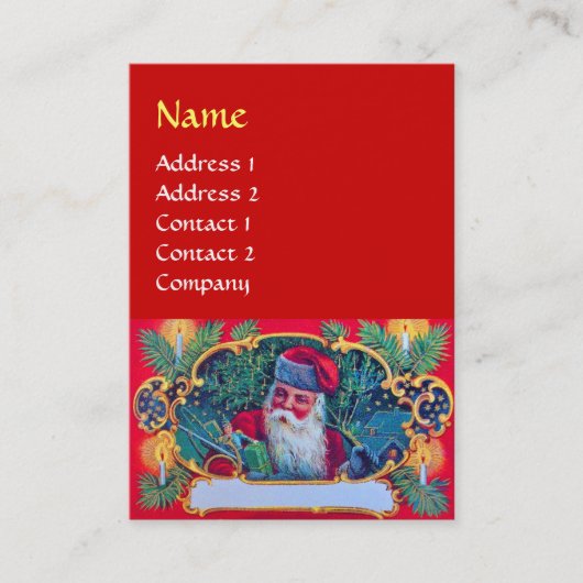 SANTA rood Visitekaartje (Voorkant)