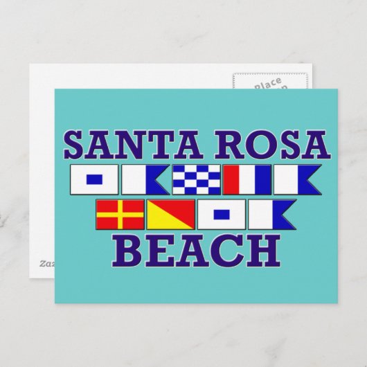 Santa Rosa Beach Briefkaart (Voorkant / Achterkant)