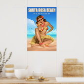 Santa Rosa Beach Florida Reisposter Zee Arend Poster (Keuken)