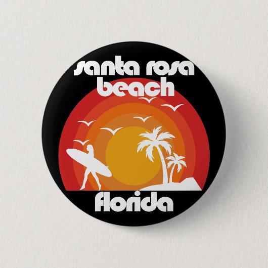 Santa Rosa Beach, Florida Ronde Button 5,7 Cm (Voorkant)