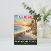 Santa Rosa Beach, Florida Save The Date (Staand voorkant)