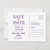 Santa Rosa Beach, Florida Save The Date (Achterkant)