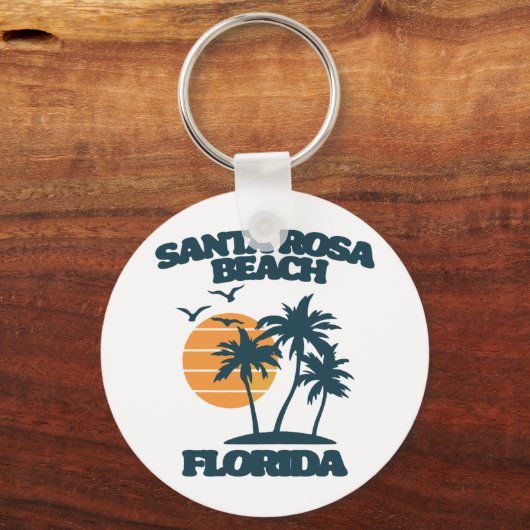 Santa Rosa Beach Florida Sleutelhanger (Voorkant)