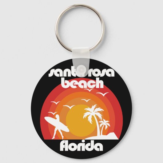 Santa Rosa Beach, Florida Sleutelhanger (Achterkant)