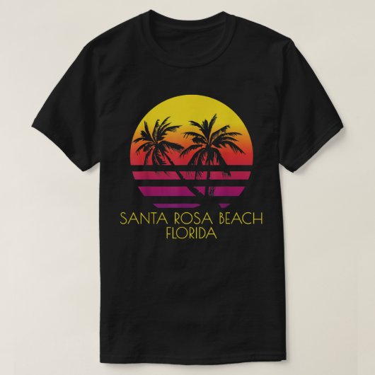 Santa Rosa Beach Florida  T-shirt (Design voorkant)