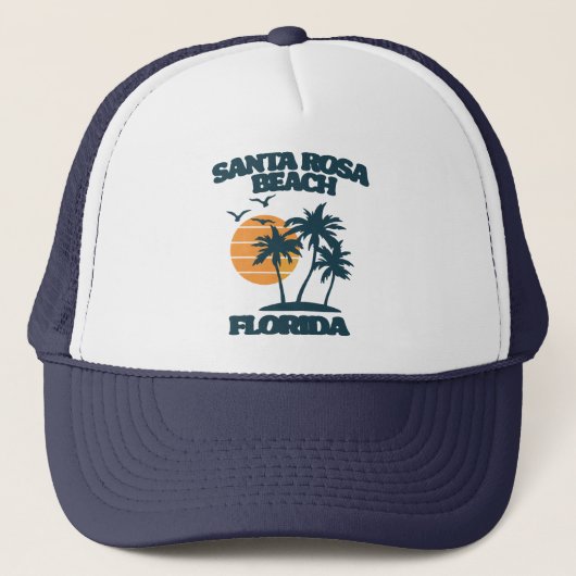 Santa Rosa Beach Florida Trucker Pet (Voorkant)