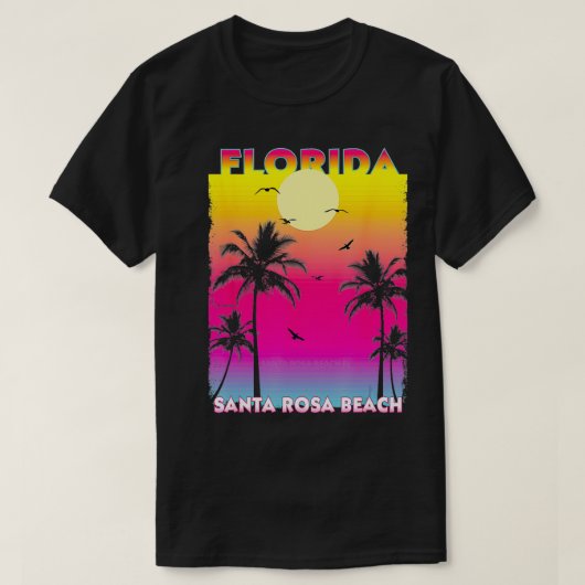 Santa Rosa Beach Florida,  zomerzonsondergang T-shirt (Design voorkant)