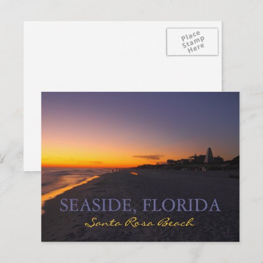 Santa Rosa Beach - Seaside, Florida Briefkaart (Voorkant / Achterkant)