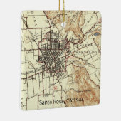 Santa Rosa CA 1944 Map Keramisch Ornament (Rechts)