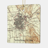 Santa Rosa CA 1944 Map Keramisch Ornament (Links)