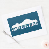 Santa Rosa California, alstublieft Rechthoekige Sticker (Envelop)