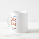 Santa Rosa California BlueBox Koffiemok (Voorkant links)