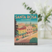 Santa Rosa California Briefkaart (Staand voorkant)