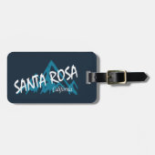 Santa Rosa California Mountains Bagagelabel (Voorkant horizontaal)