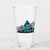 Santa Rosa California Mountains Glas (Voorkant)