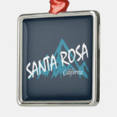 Santa Rosa California Mountains Metalen Ornament (Links)