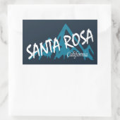 Santa Rosa California Mountains Rechthoekige Sticker (Tas)