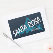 Santa Rosa California Mountains Rechthoekige Sticker (Envelop)