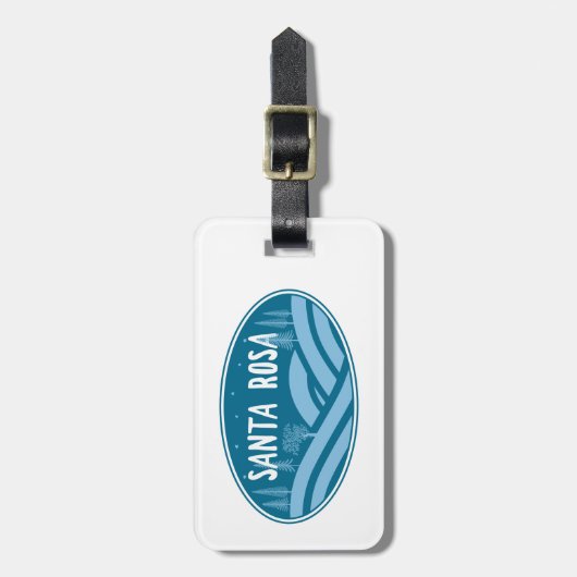 Santa Rosa California Outdoors Bagagelabel (Voorkant verticaal)