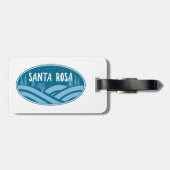 Santa Rosa California Outdoors Bagagelabel (Achterkant horizontaal)