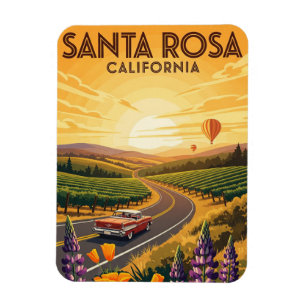 Santa Rosa California Reizen Magneet