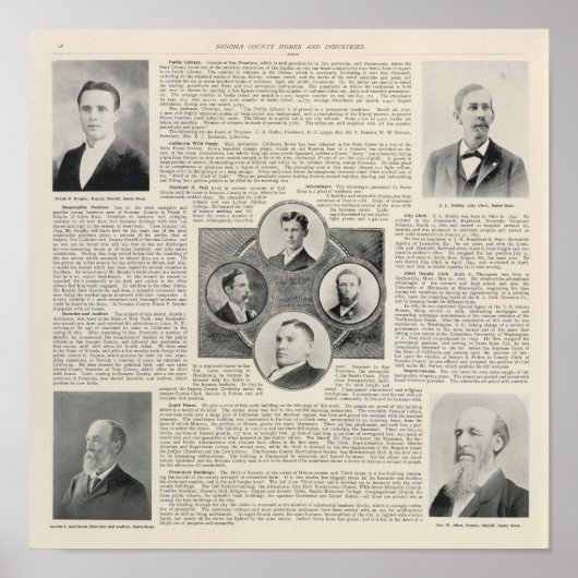 Santa Rosa, Californië 3 Poster (Voorkant)