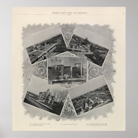 Santa Rosa, Californië 6 Poster (Voorkant)