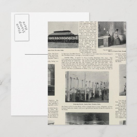 Santa Rosa, Californië Briefkaart (Voorkant / Achterkant)