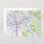 Santa Rosa, Californië Kaart (Voorkant / Achterkant)