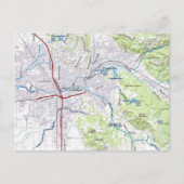 Santa Rosa, Californië kaart (Voorkant)