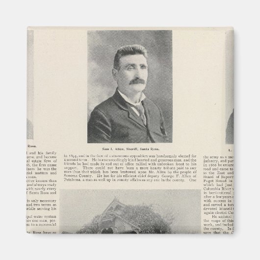 Santa Rosa, Californië Magneet (Voorkant)