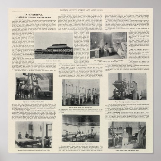 Santa Rosa, Californië Poster (Voorkant)