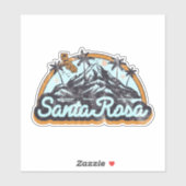 Santa Rosa, Californië Sticker (Vel)