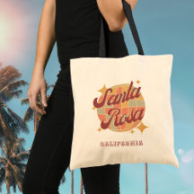 Santa Rosa City California Retro Vintage