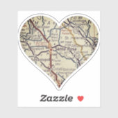 Santa Rosa Classic Map Sticker (Vel)