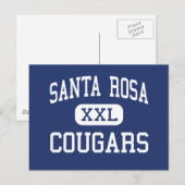 Santa Rosa Cougars Middle Santa Rosa Briefkaart (Voorkant / Achterkant)
