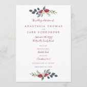 Santa Rosa Huwelijksprogramma Programmakaart (Voorkant)