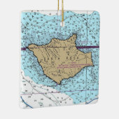 Santa Rosa Island Nautical Chart Keramisch Ornament (Rechts)