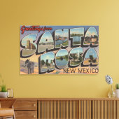 Santa Rosa, New Mexico - Grote Letter-scènes Canvas Afdruk (Insitu (Woonkamer))