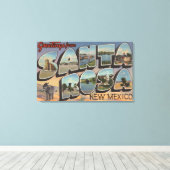 Santa Rosa, New Mexico - Grote Letter-scènes Canvas Afdruk (Insitu (Houten vloer))
