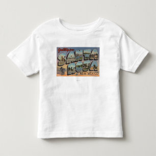 Santa Rosa, New Mexico - Grote Letter-scènes Kinder Shirts