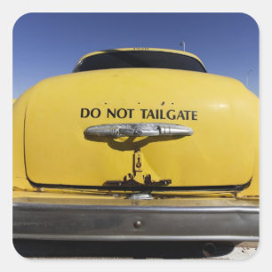 Santa Rosa, New Mexico, Verenigde Staten. Old Yell Vierkante Sticker