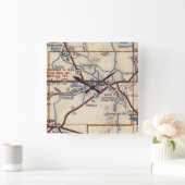 Santa Rosa NM  Map Vierkante Klok (Huis)